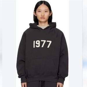 Essentials FOG Black Hoodie  1977 Print New in Essential Bag Unisex
